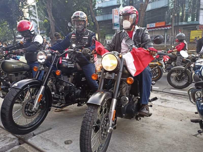 FOTO: RORI Touring Parade Kemerdekaan di HUT Ke-77 RI