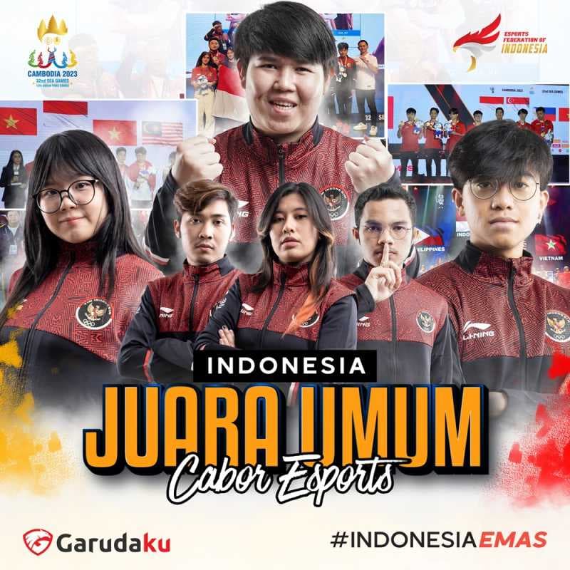 Selamat! Timnas eSports Indonesia Juara Umum SEA Games 2023