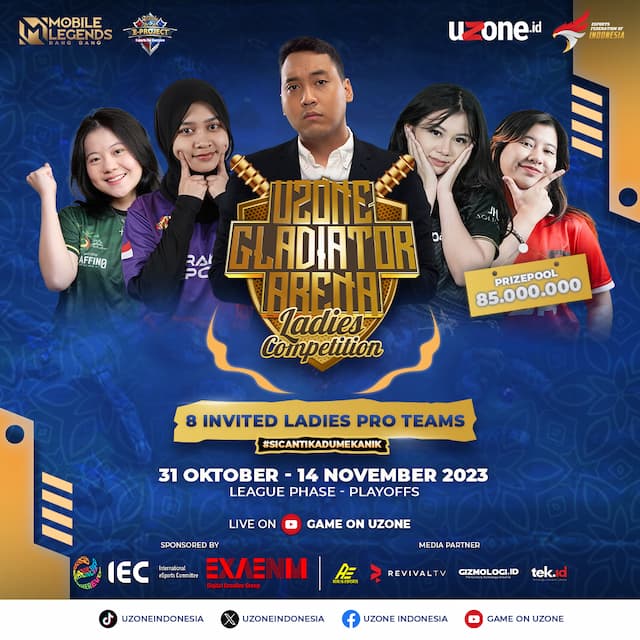 Tonton Serunya Uzone Gladiator Arena Ladies Competition, Live!