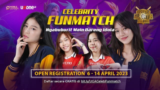 Live! Mabar MLBB dengan Gebiannn dan Sheryl di UGA Celebrity Funmatch