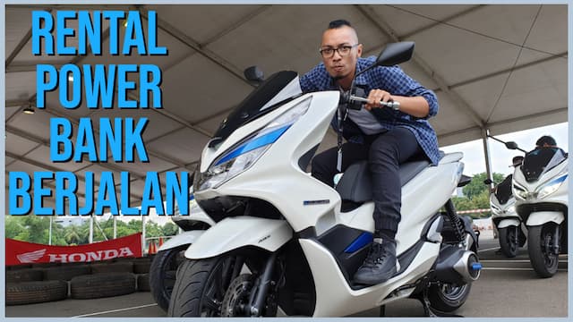 Sudah Tayang! Video Review Test Ride Honda PCX Elektrik, Rental Powerbank Berjalan