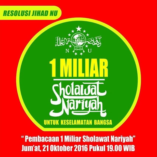 Pembacaan 1 Milyar Shalawat Nariyah 