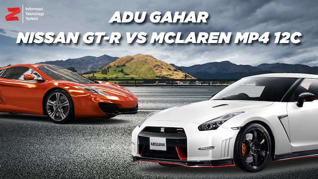 VIDEO Nissan GTR vs McLaren MP4, Adu Spek Supercar yang Hancur di Jagorawi