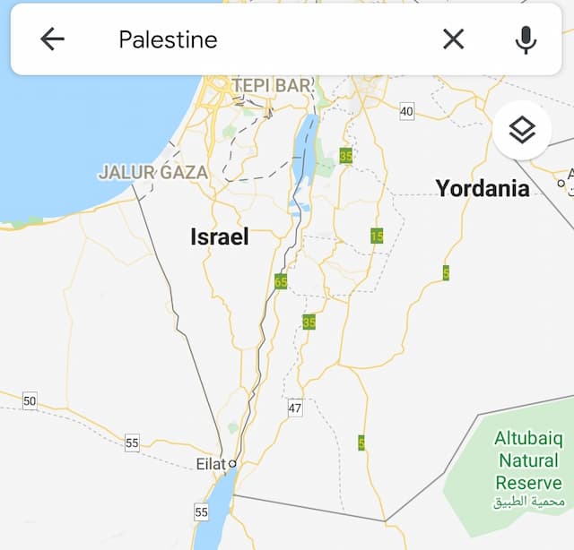 Tak Ada Nama Palestina di Maps, Google dan Apple Dituduh Berpihak Pada Israel