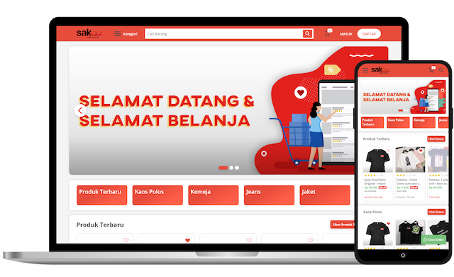 Bikin Web Sendiri untuk Toko Online kamu Gratis Pakai Sakoo